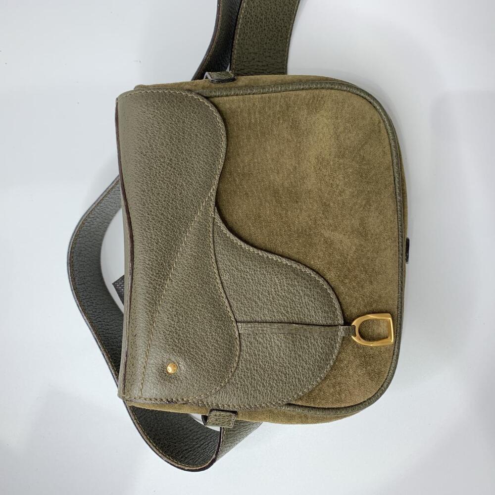 GUCCI Bag Waist Body Suede Leather